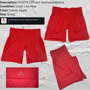 NVGTN Contour Seamless Shorts
Size: S
Barely worn, like new
Color: Candy Apple